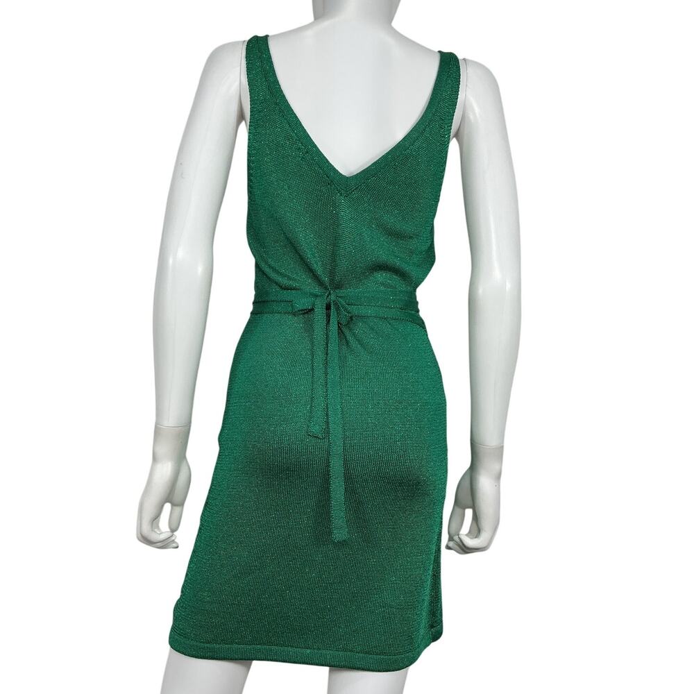 Lovers + Friends Knit Green Wrap Up Sweater Dress Size S - Picture 3 of 4